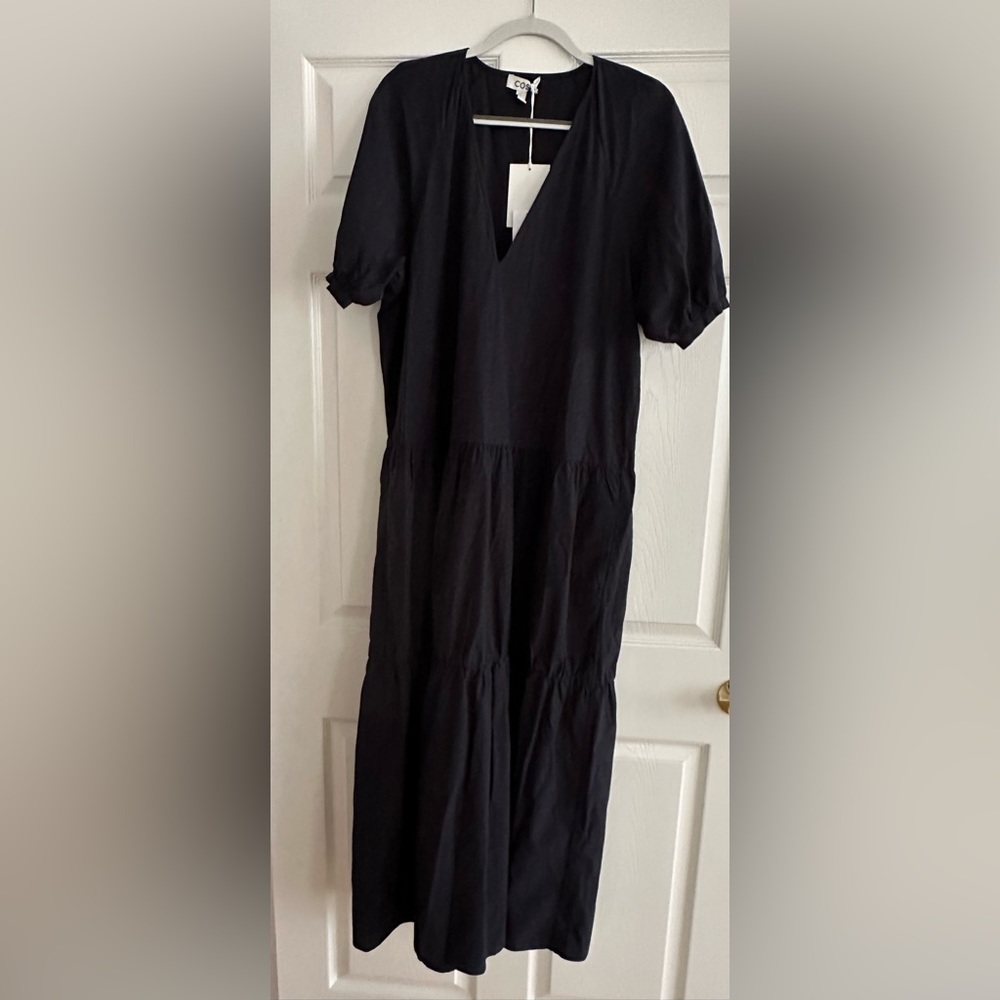 COS women’s navy cotton dress